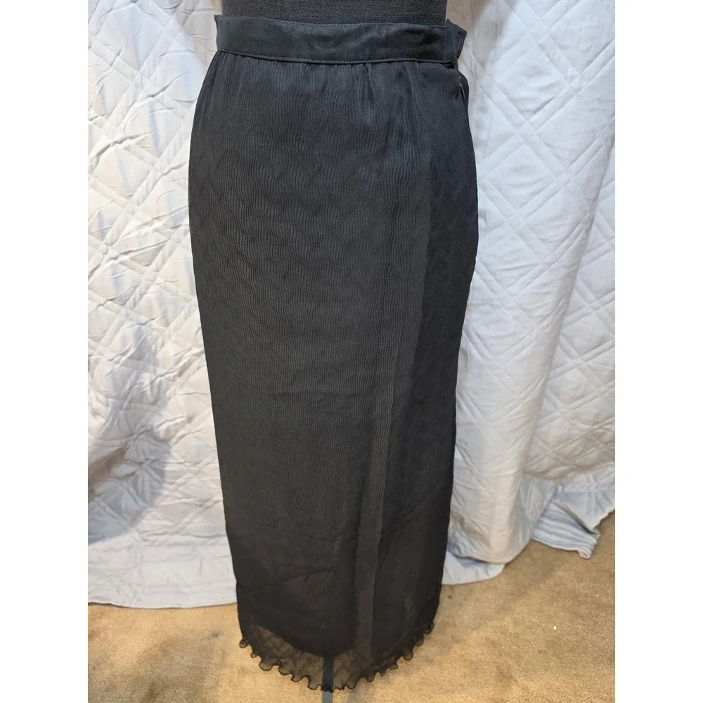 Judy Hornby Couture 3pc Silk Set Floral Devore Jacket Camisole Maxi Skirt Size 4 - Picture 3 of 16